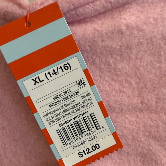 Cat & Jack XL Girls 16 Pink Cozy Soft Sweatshirt - Picture 3 of 4